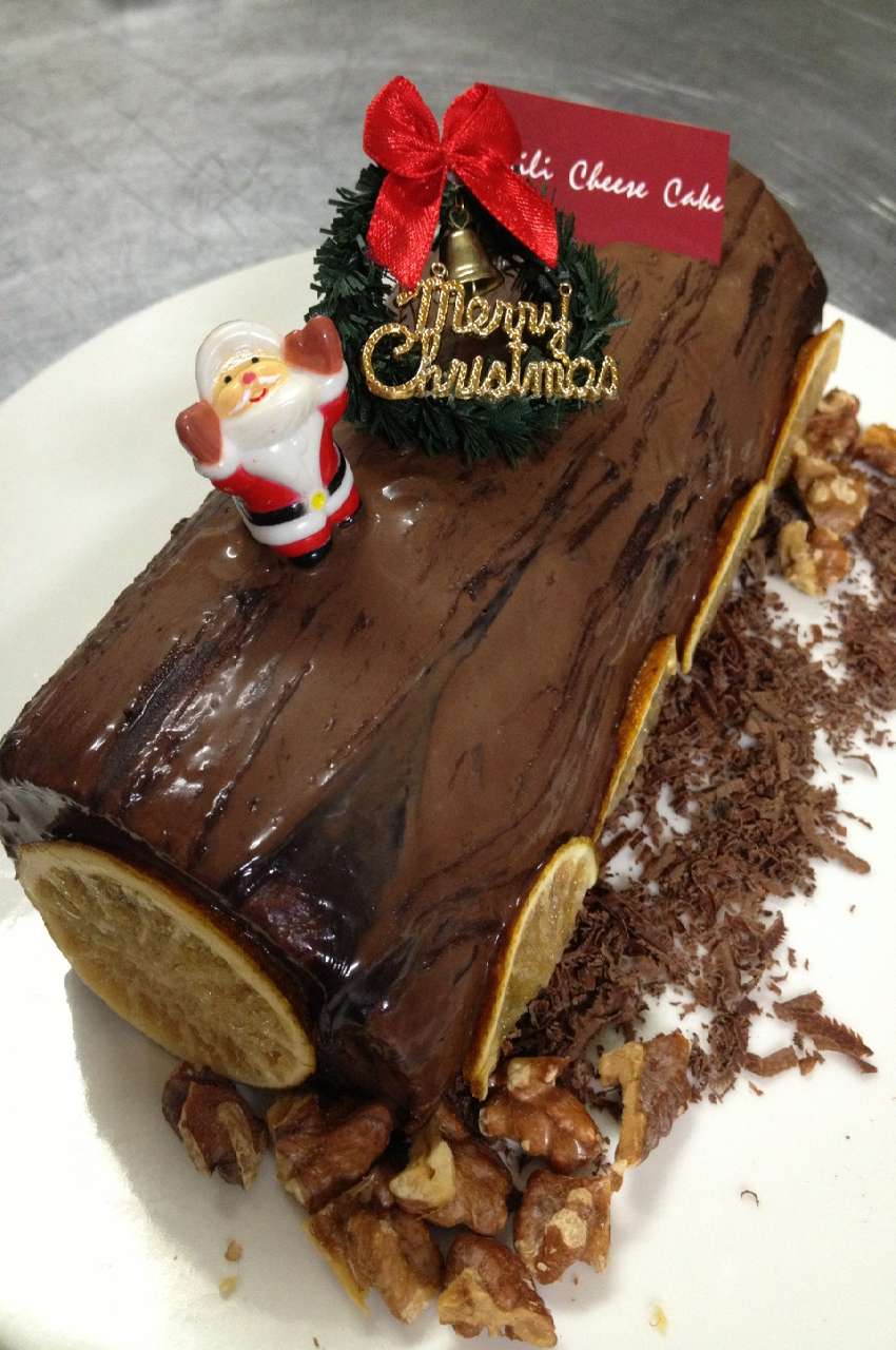齐力的冬日暖心祝福【圣诞原木蛋糕 bche de nol】