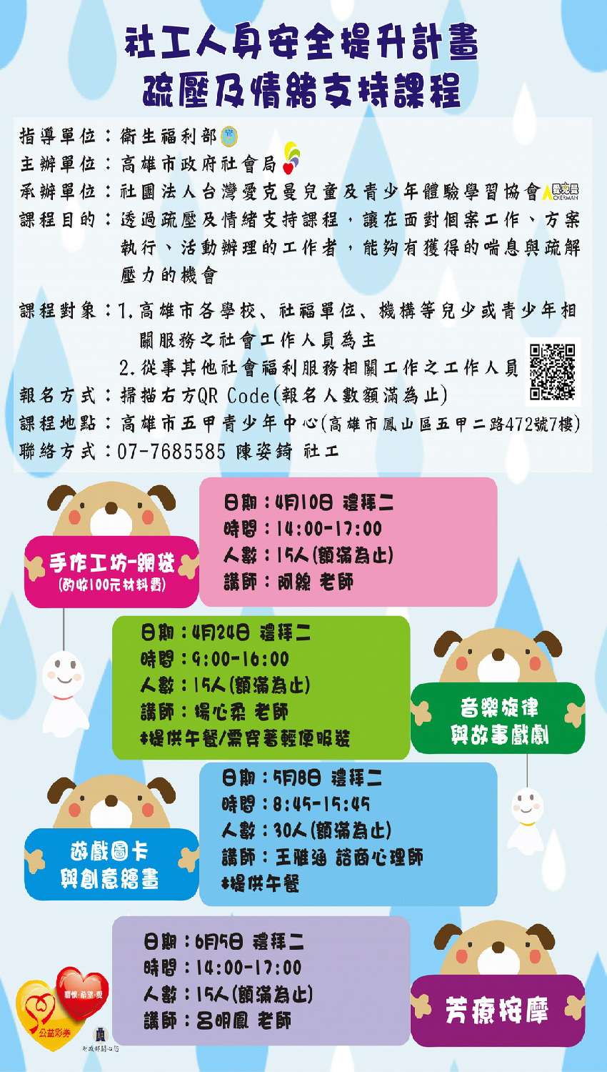 社工人身安全提升計畫 疏壓及情緒支持課程 Beclass 線上報名系統online Registration Form For 移動裝置