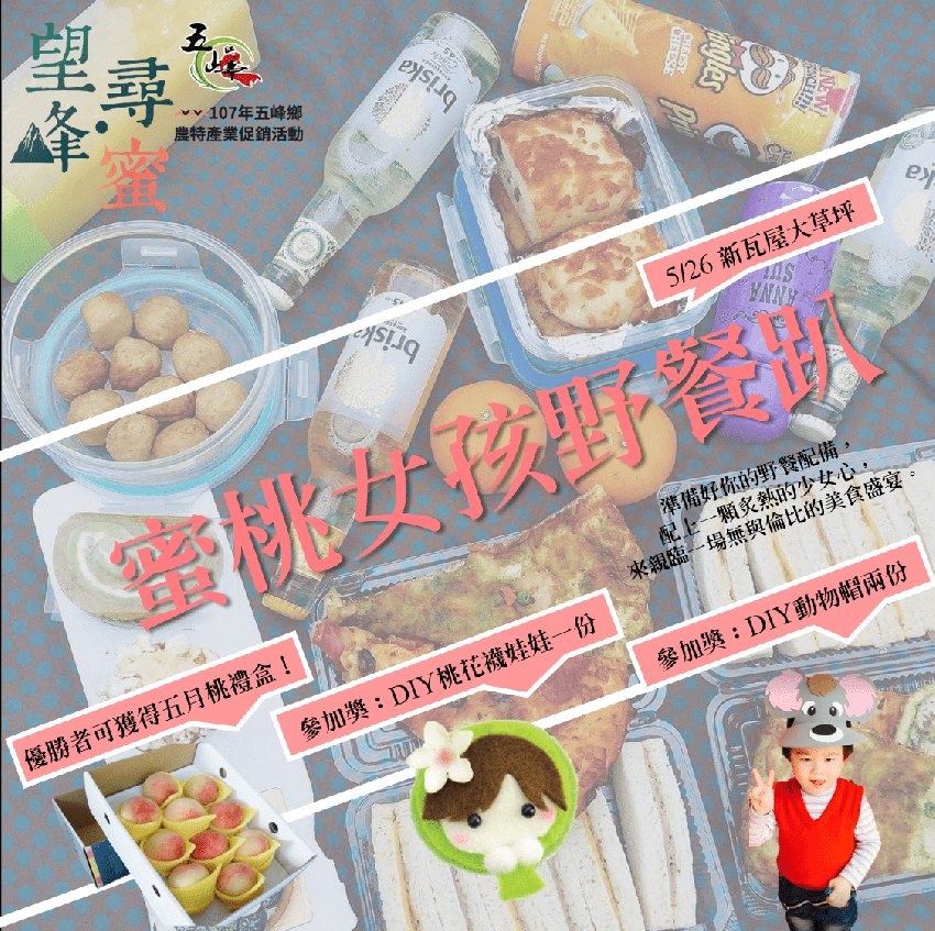 新竹縣五峰鄉農業促銷系列活動 蜜桃女孩野餐趴 Beclass 線上報名系統online Registration Form For 移動裝置 活動日期 2018 05 26
