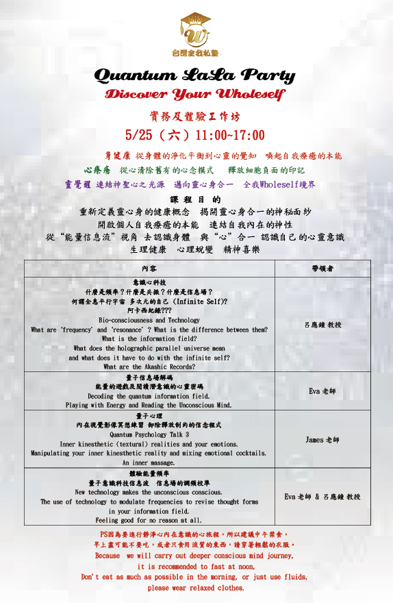 Quantum LaLa Party Discover Your Wholeself 2019 05 25 