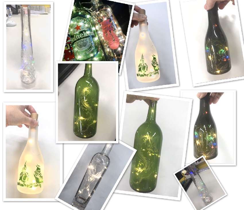 浪漫繽紛琉璃彩繪瓶燈