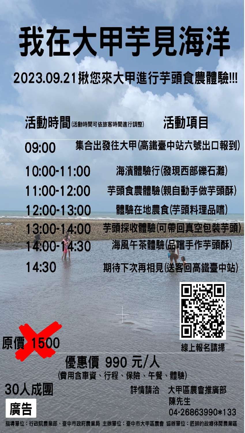 我在大甲芋見海洋