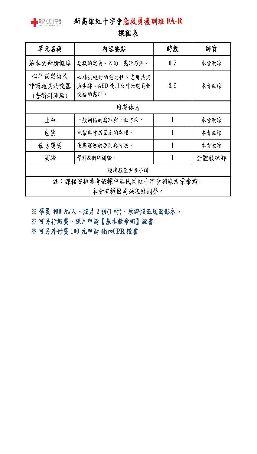 新高雄紅十字會  F