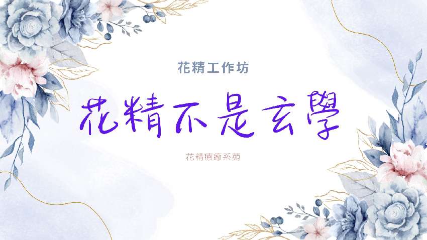 花精工作坊：花精不是