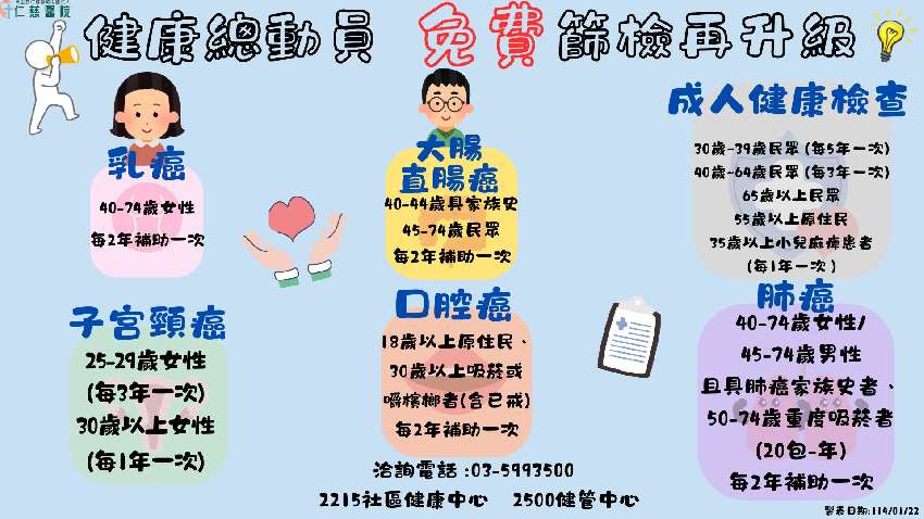 114年仁慈醫院成人