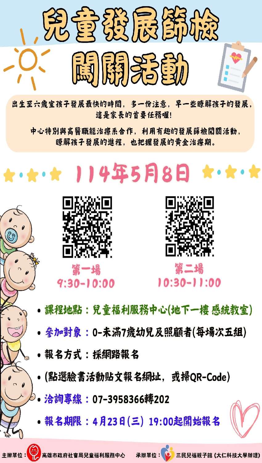 兒童發展篩檢(一)(