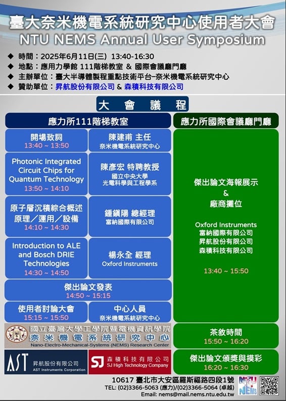 2025臺大奈米機電