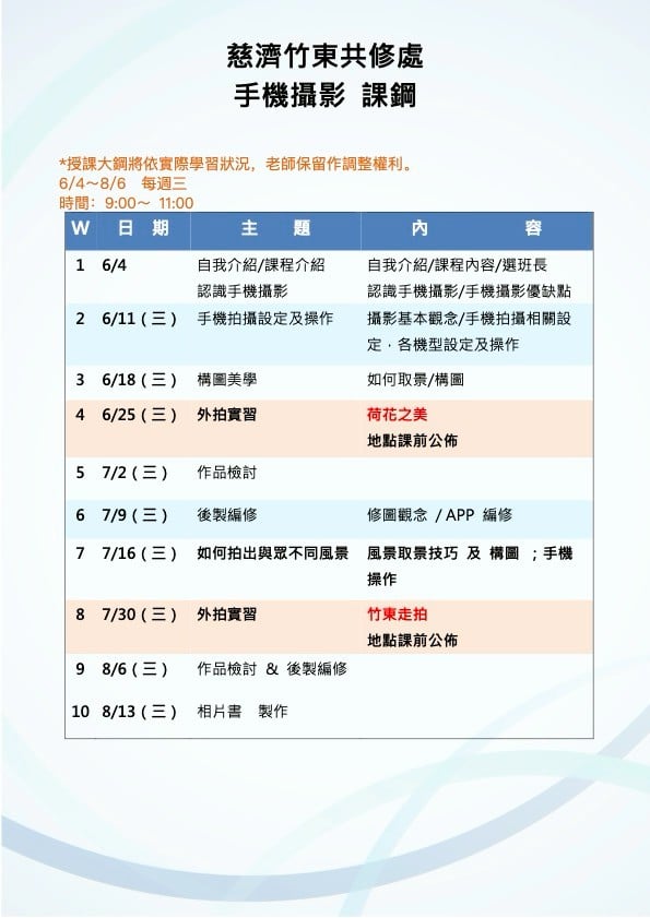 慈濟竹東共修處手機攝