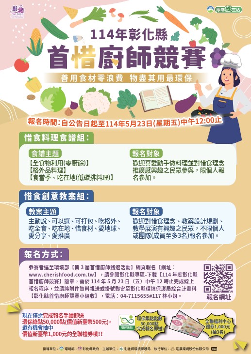 114年彰化縣首惜廚