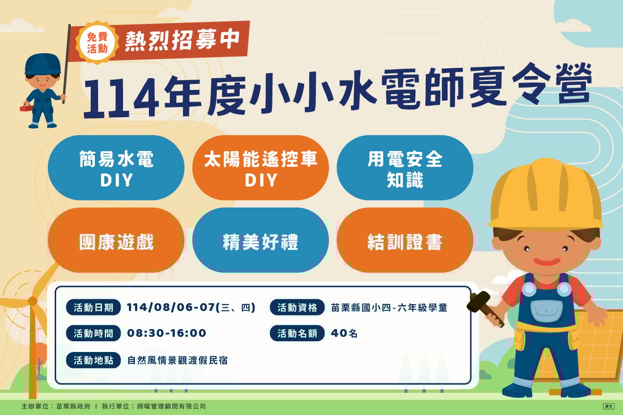 114年度小小水電師