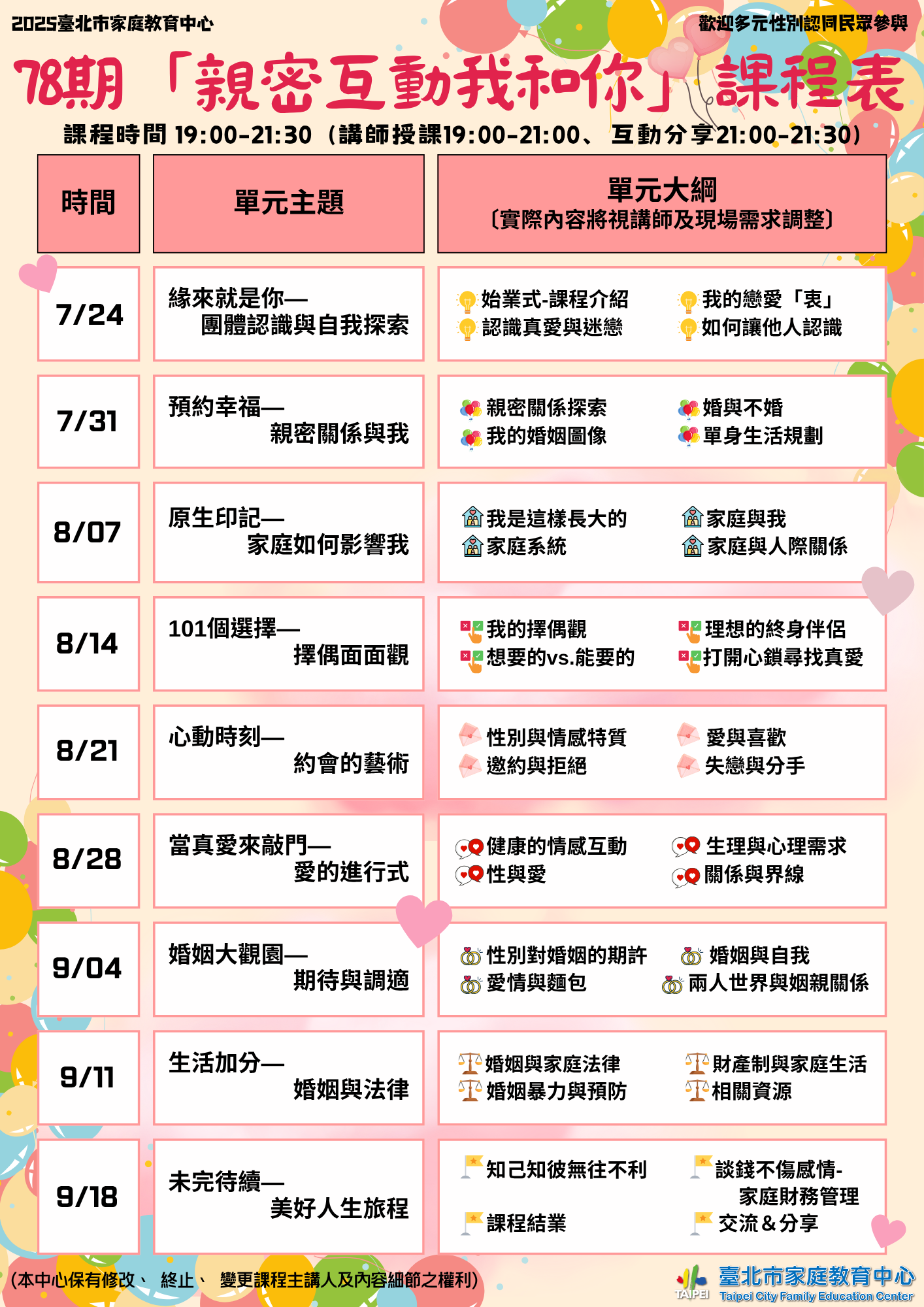 臺北市家庭教育中心-