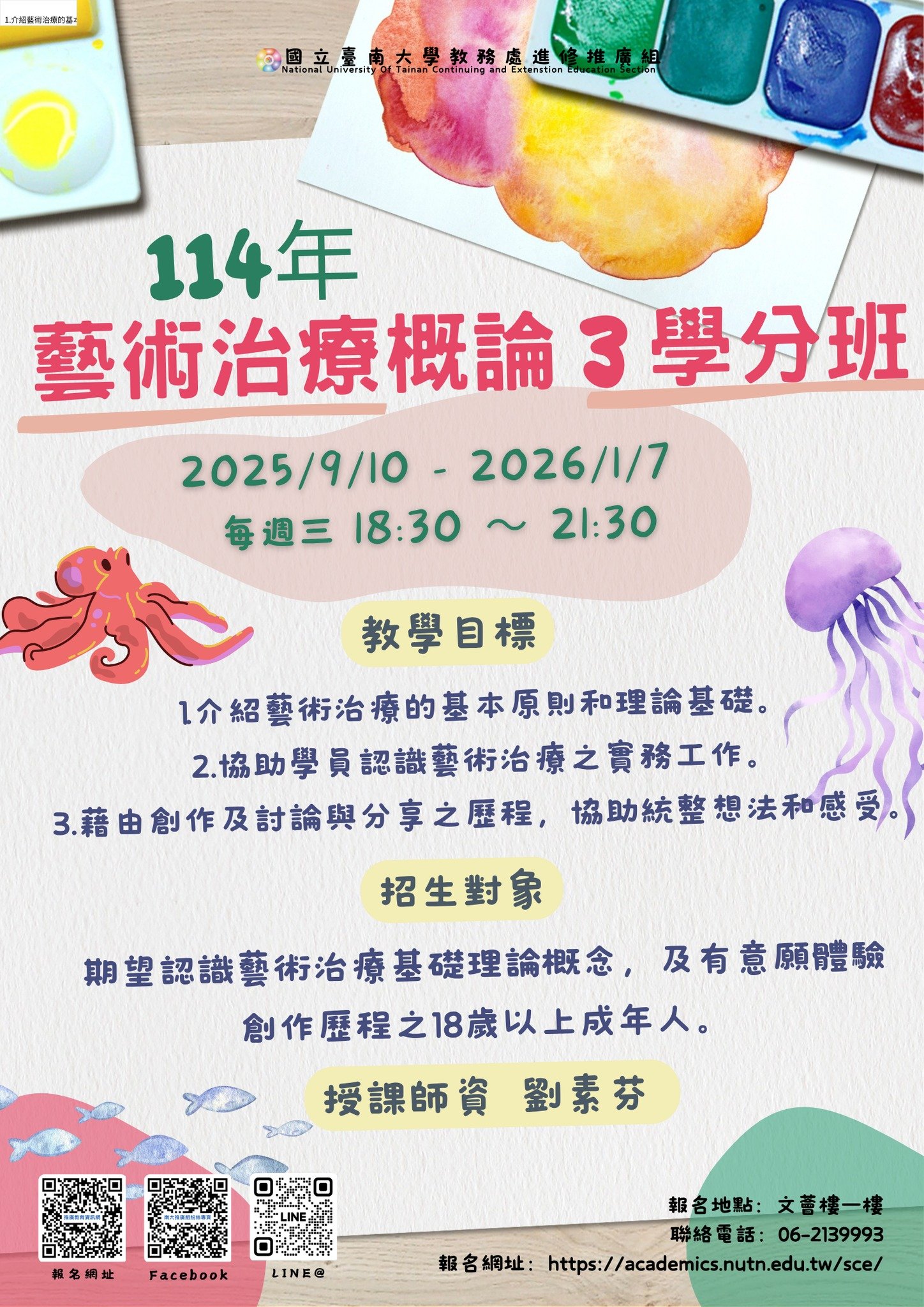 國立臺南大學114年
