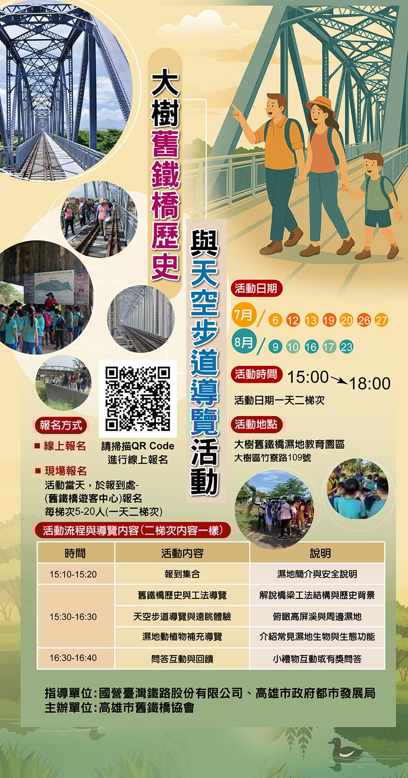 大樹舊鐵橋歷史與天空