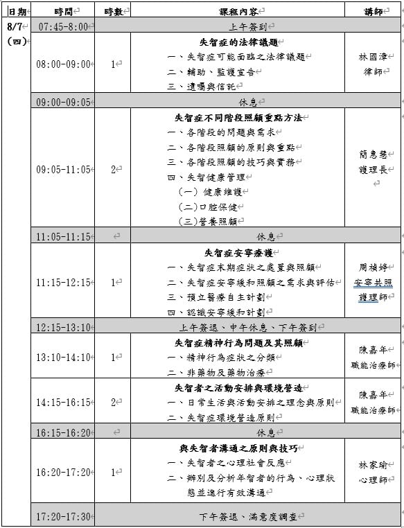 【北榮蘇澳分院失智共