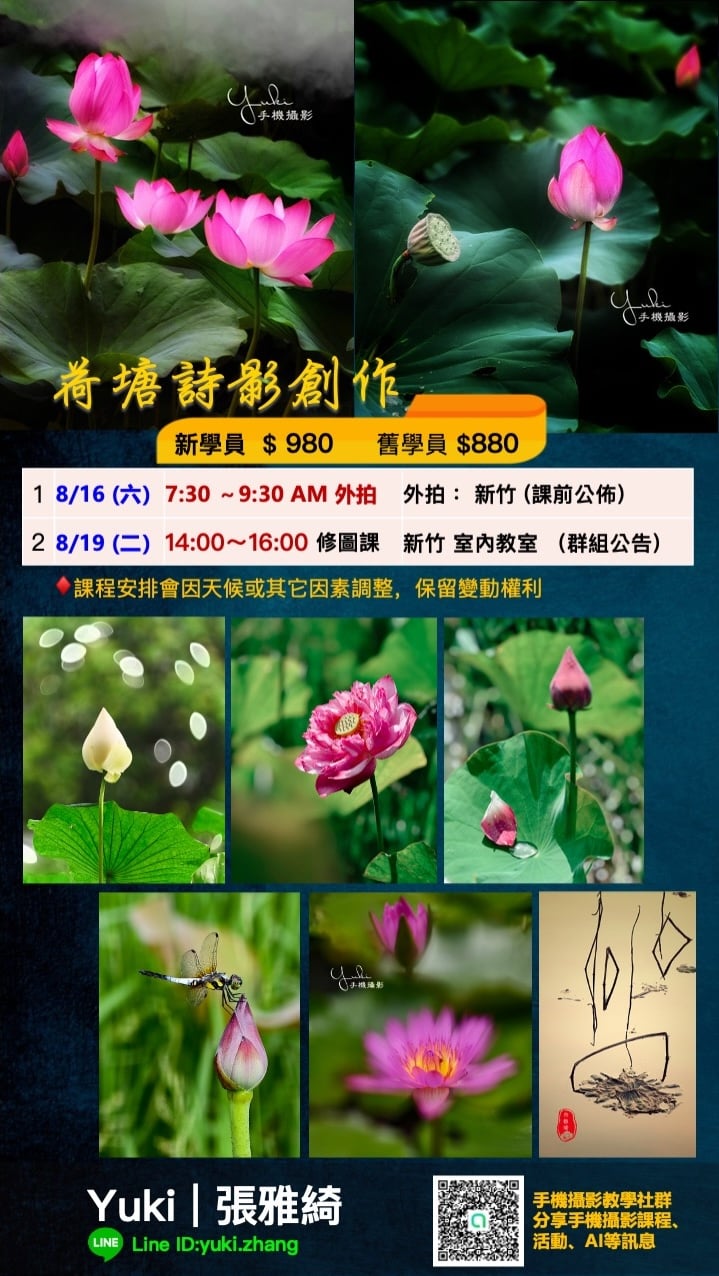 荷塘詩影創作