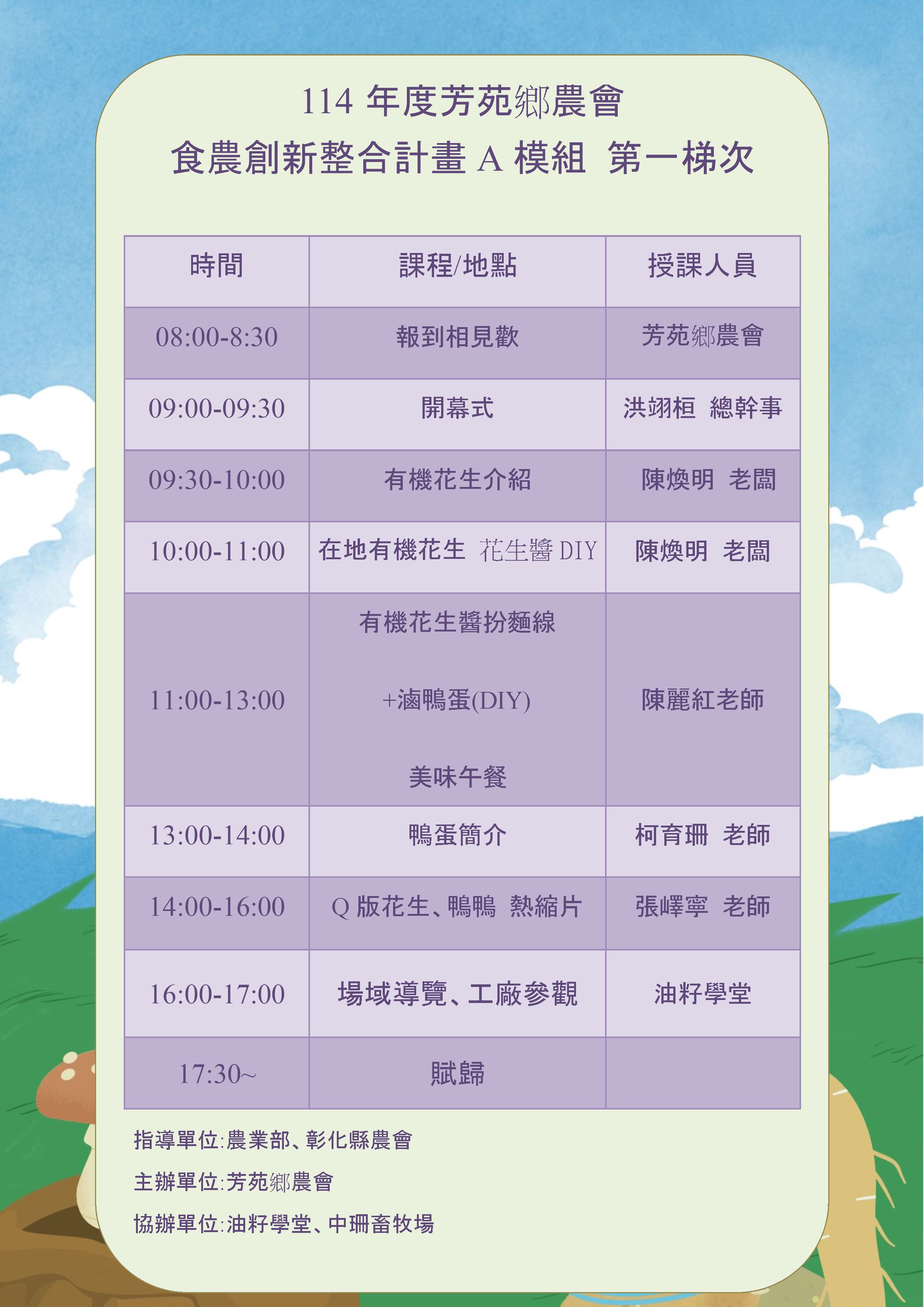 114年度食農教育創