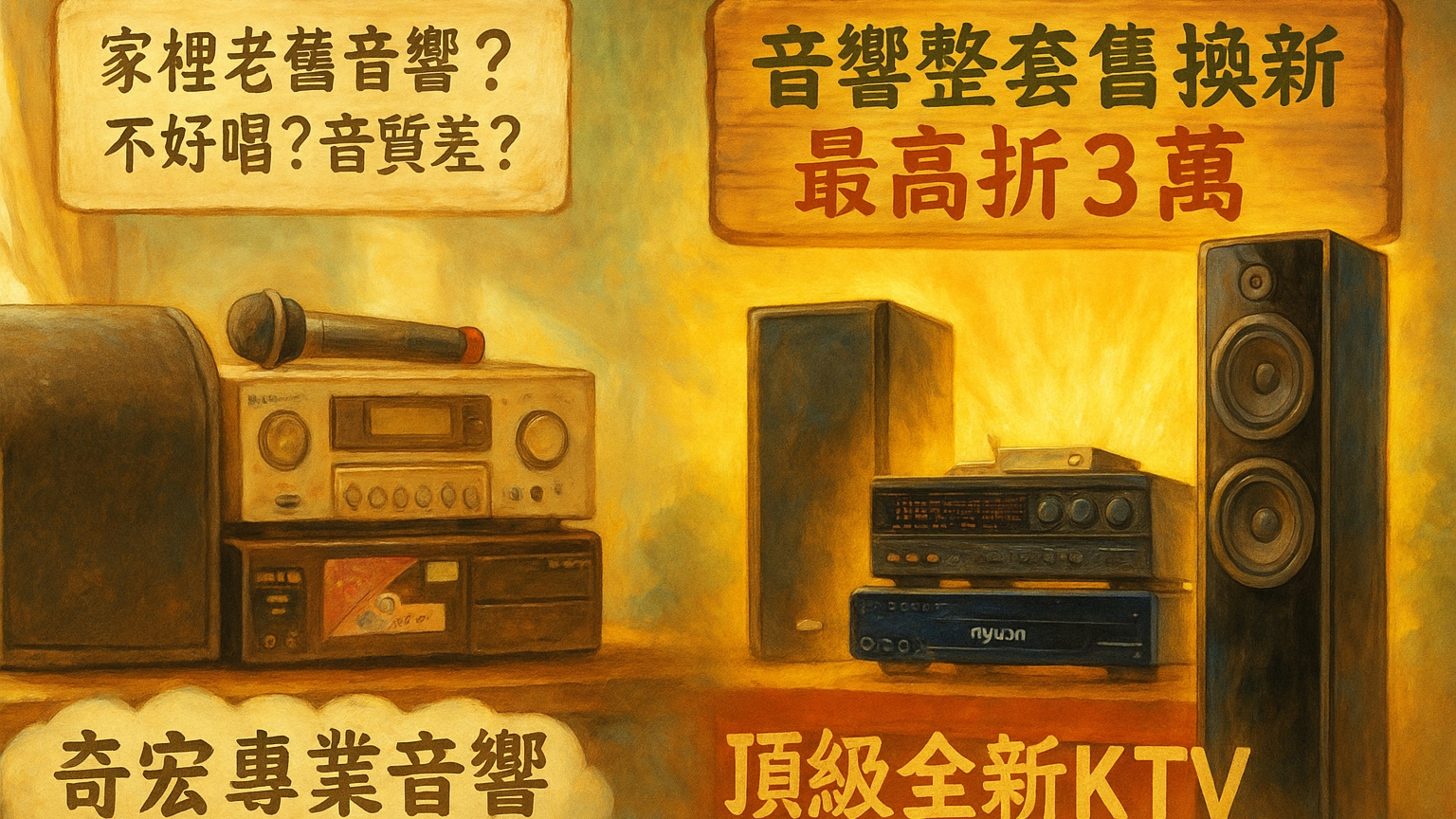 新莊奇宏音響舊換新專