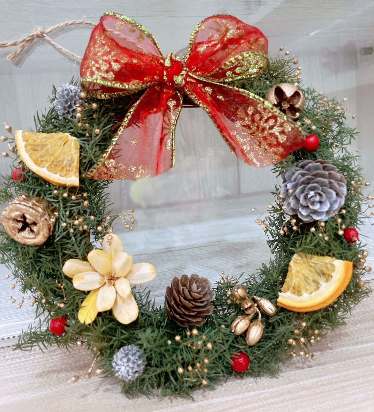 聖誕花圈DIY