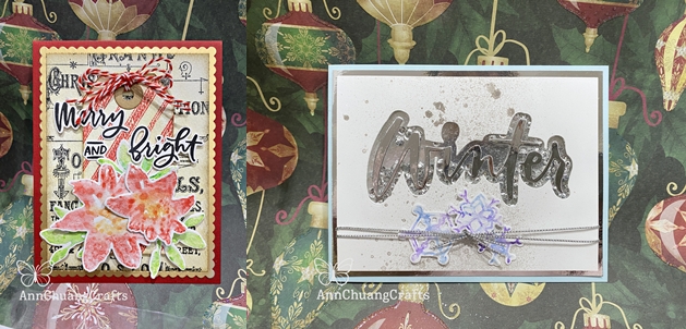 風格聖誕卡-水彩色鉛