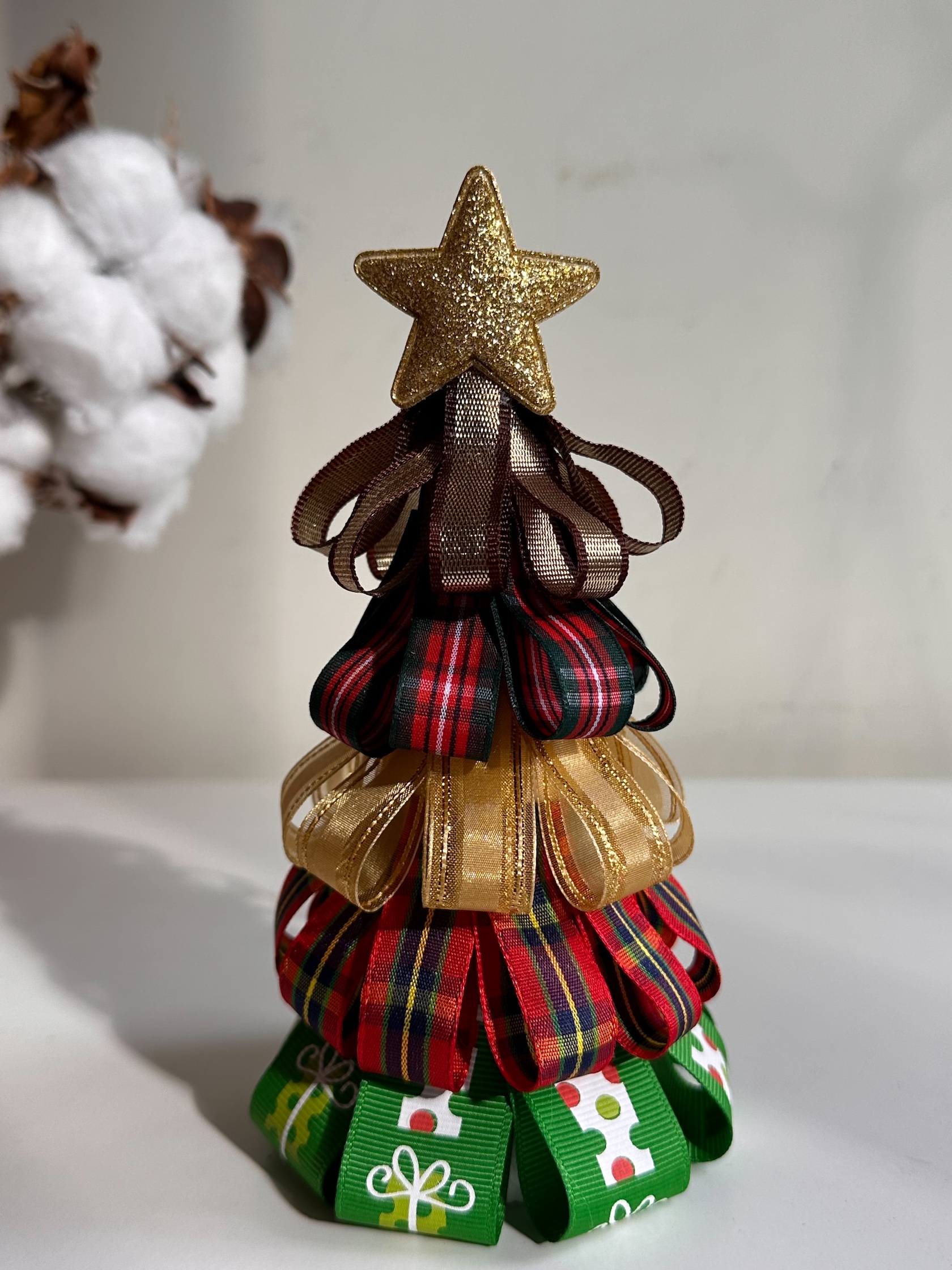 手工ＤＩＹ-緞帶聖誕