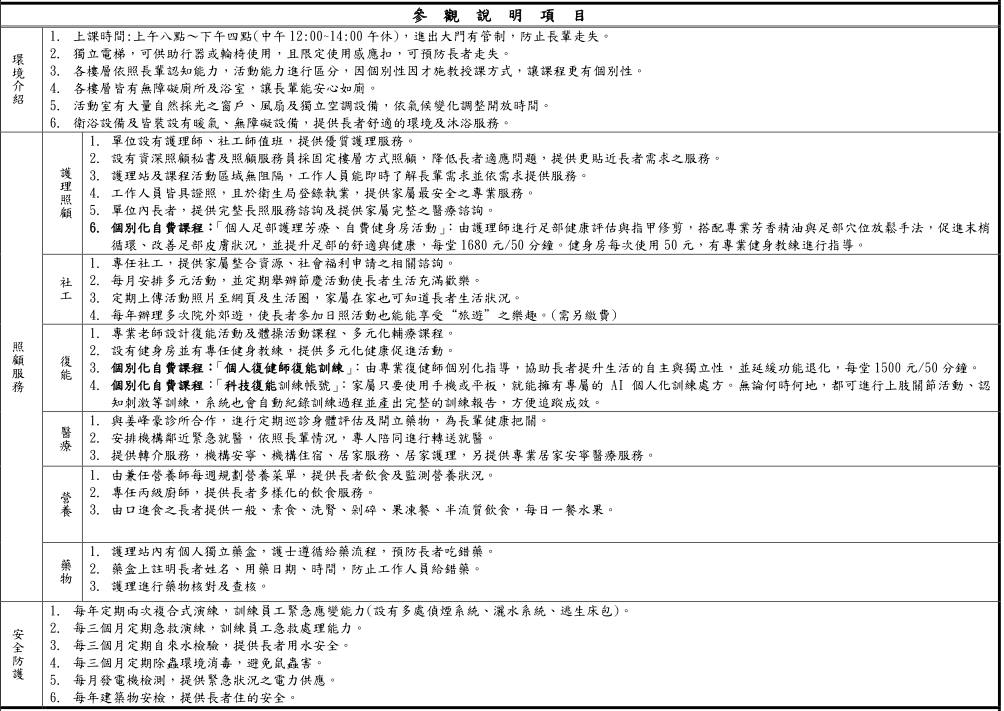 以諾平安居社區長照機