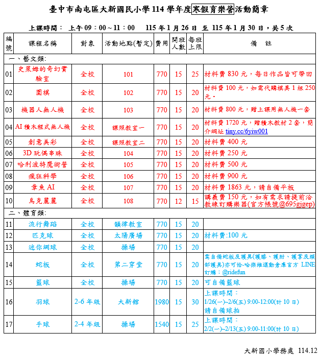 臺中市南屯區大新國小