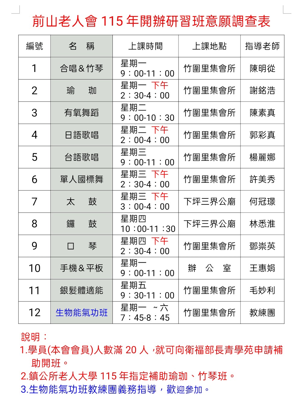 竹山鎮前山老人會11