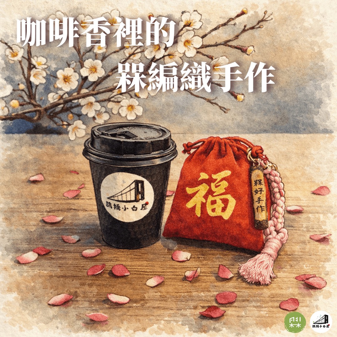 咖啡香裡的槑編織手作
