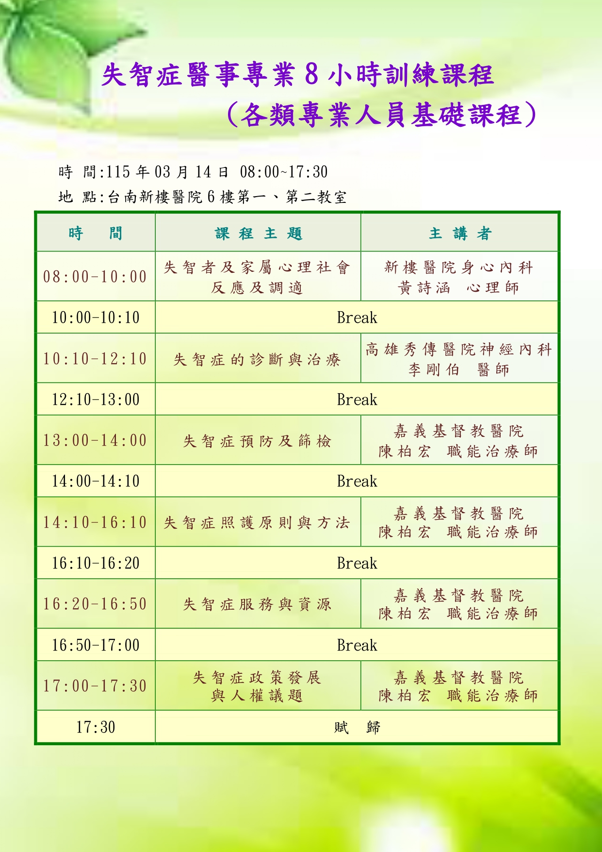 台南新樓醫院-115