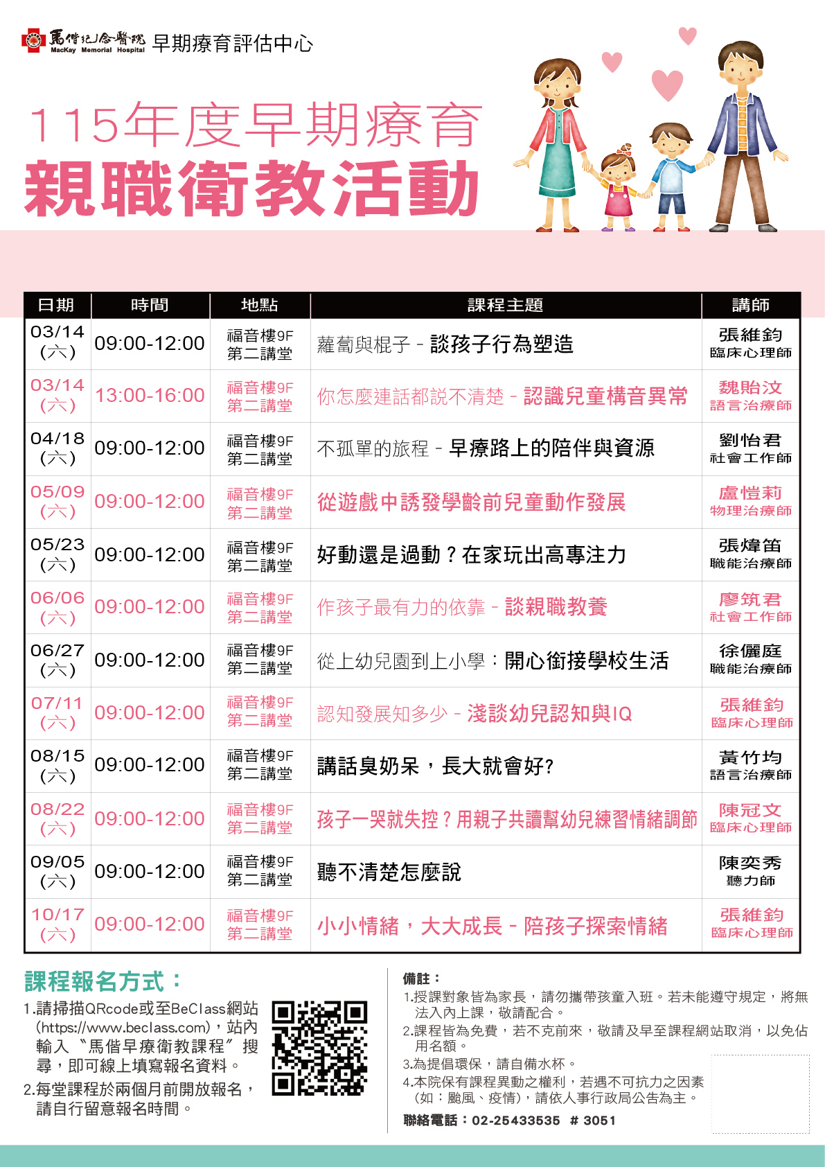 115年度馬偕早療衛