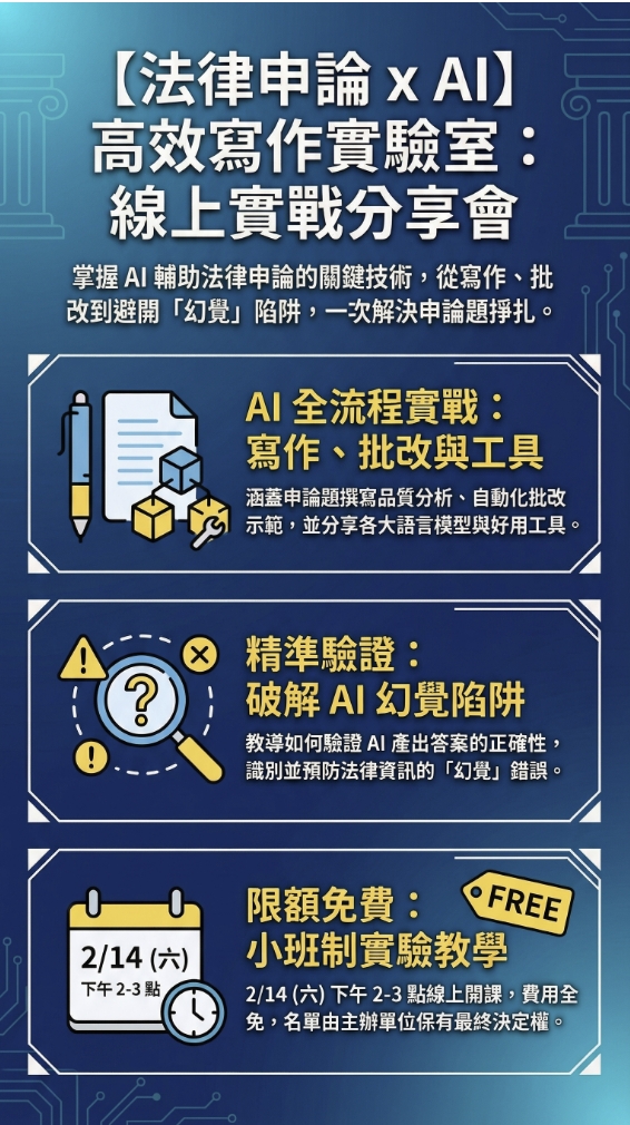 AI法律申論題撰寫實
