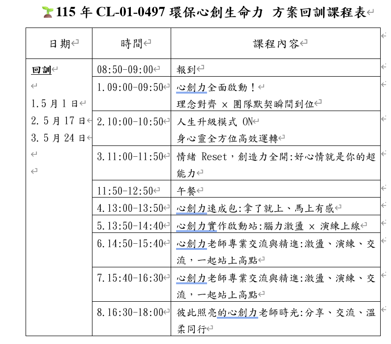 115年環保心創生命