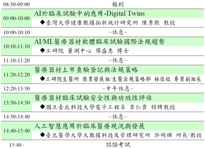 國泰2026/03/28人體試驗講習課程-醫療器材