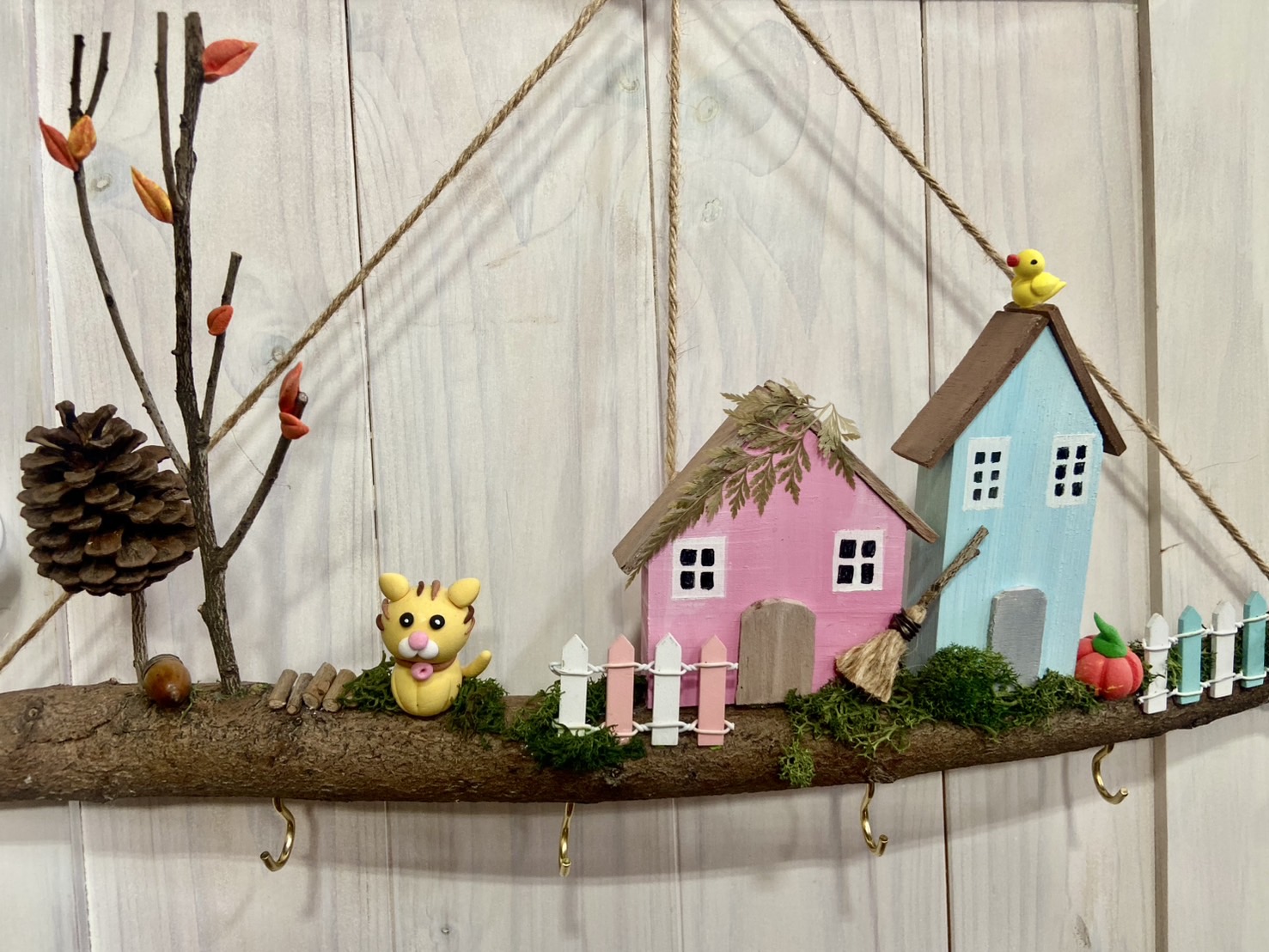 鄉村風~小屋壁飾掛勾