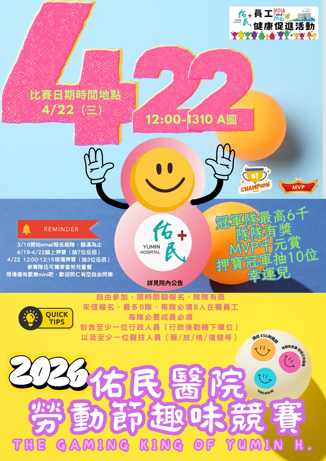 2026佑民醫院勞動