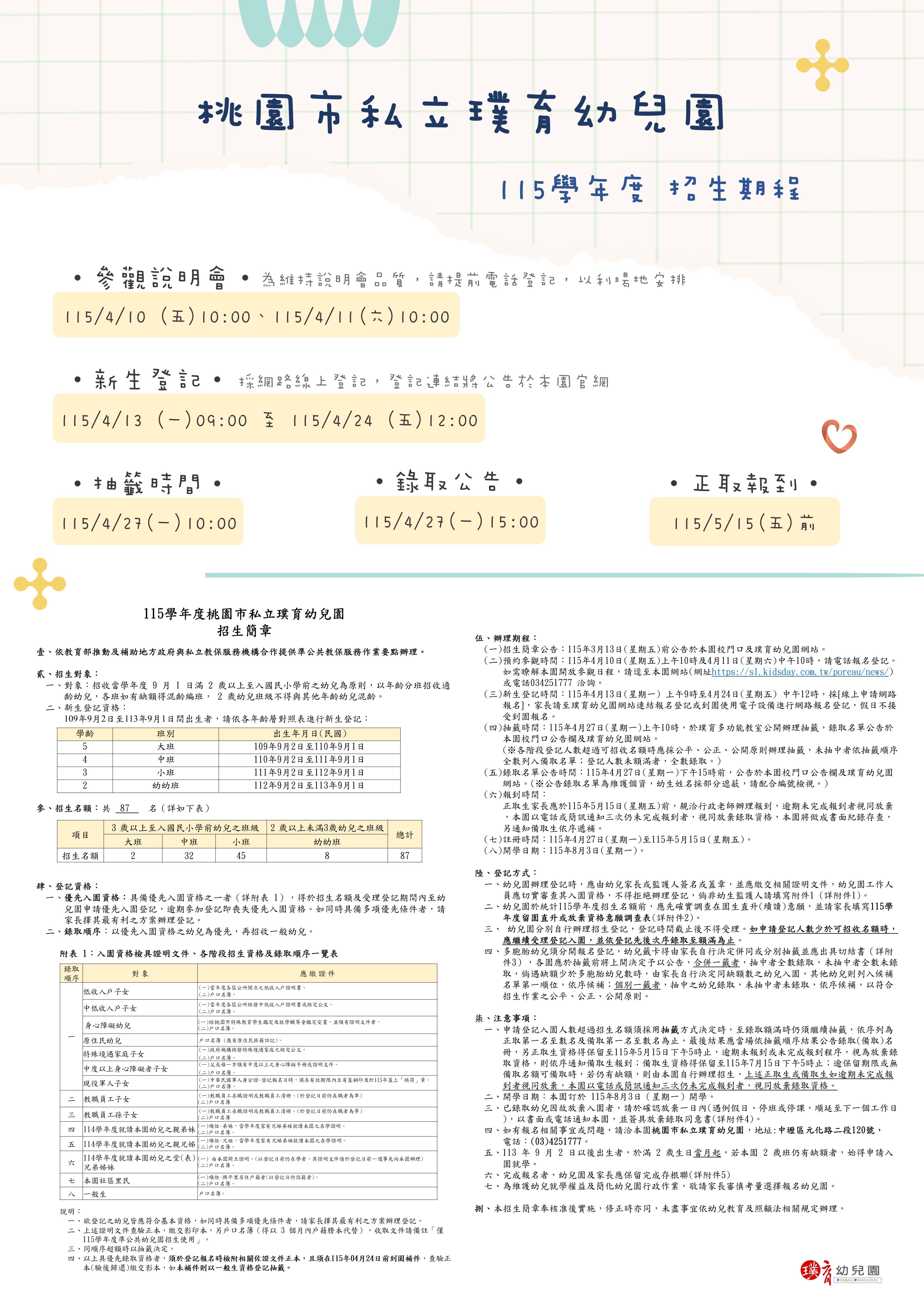 桃園市私立璞育幼兒園