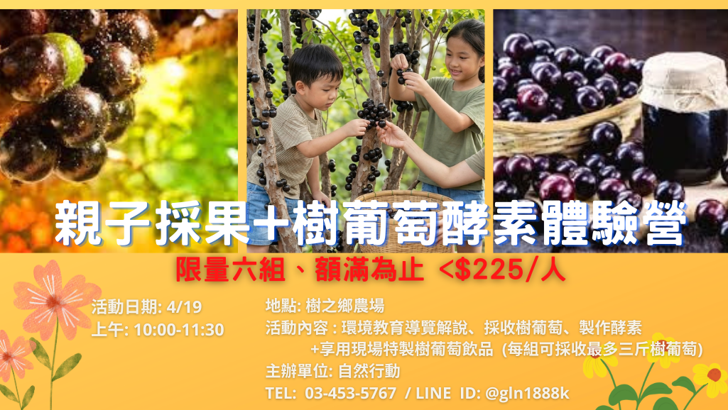 親子採果+樹葡萄酵素