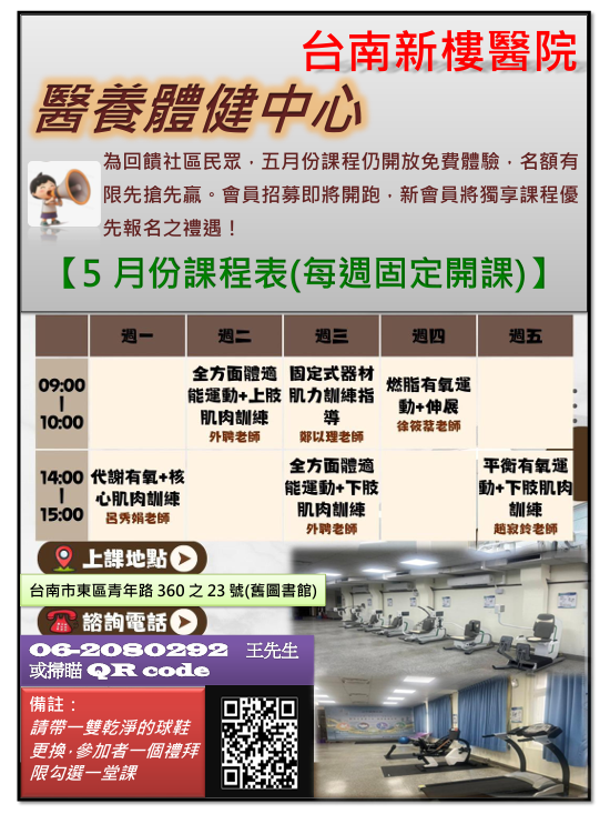 台南新樓醫院-5月份