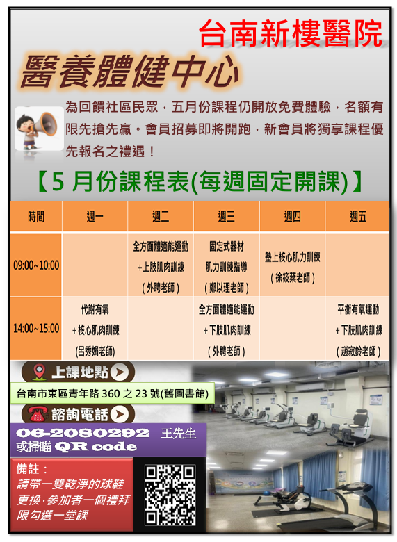 台南新樓醫院-5月份