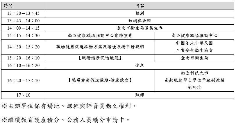 115年度南區職場健