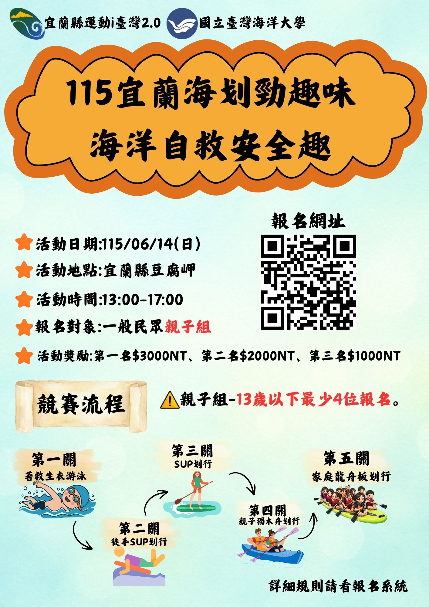 115年宜蘭海划勁趣味-海洋自救安全趣