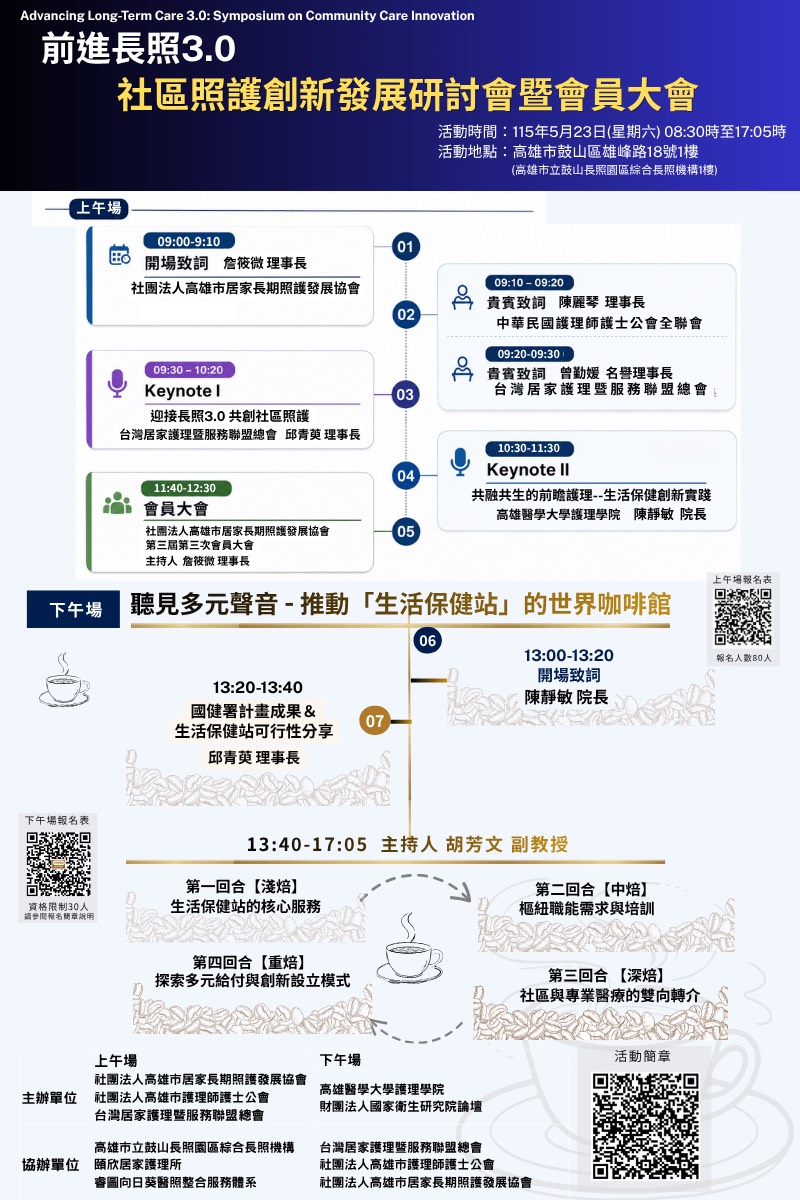 聽見多元聲音 - 推動「生活保健站」的世界咖啡館(報名表)