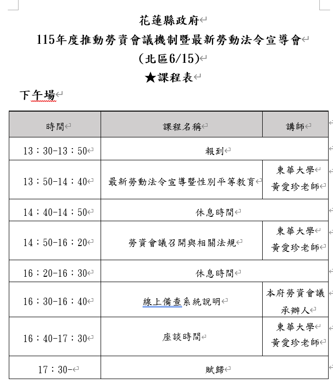 115年度推動勞資會