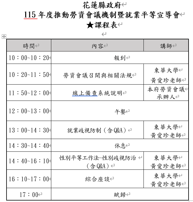115年度推動勞資會