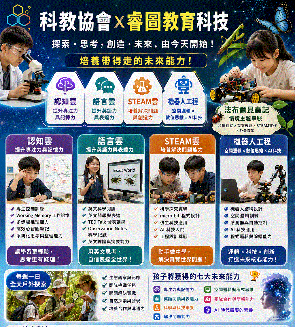 2026 STEAM菁英培養夏令營 - 昆蟲工程師 STEAM Lab