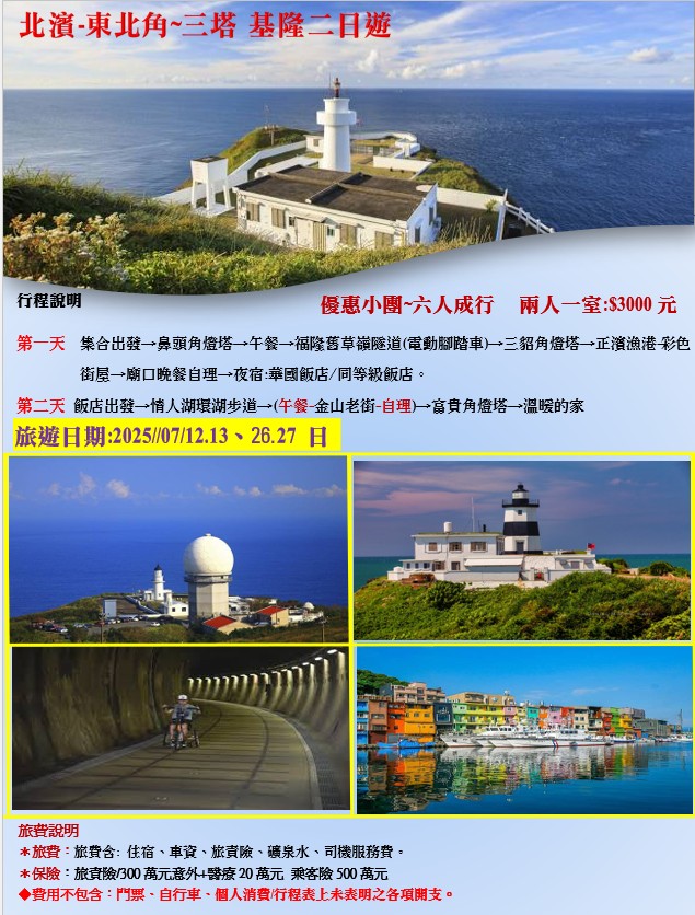 北濱-東北角~三塔 