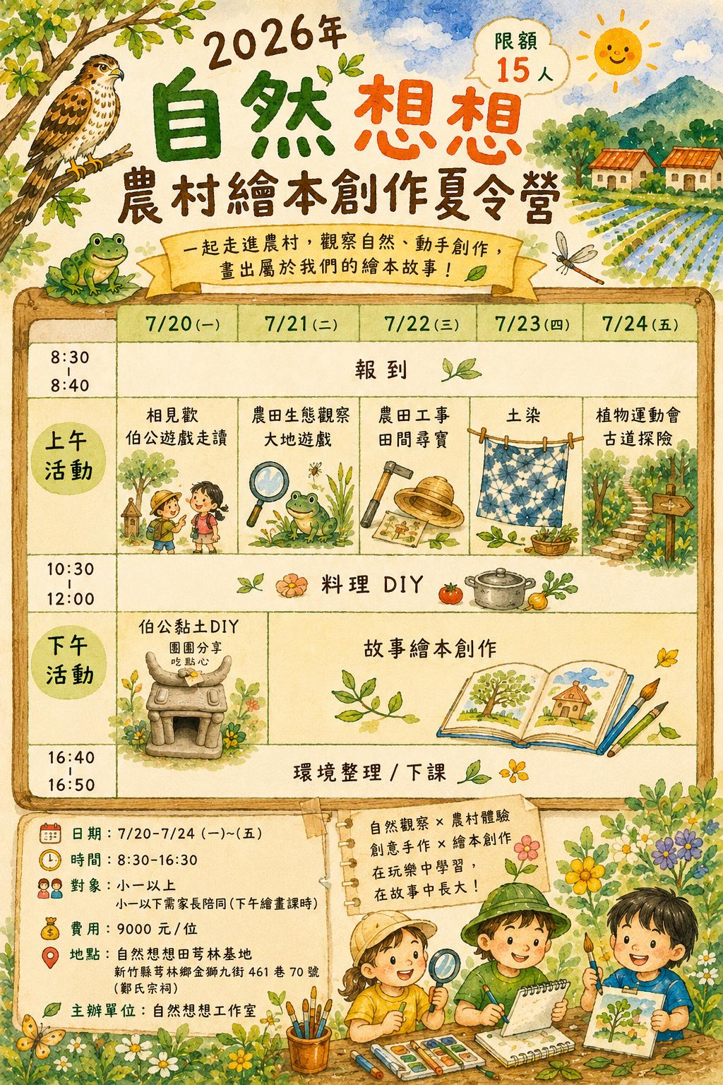 2026年自然想想農