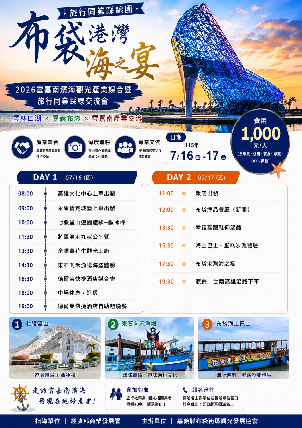 布袋港灣海之宴-高雄-台南旅行社同業踩線