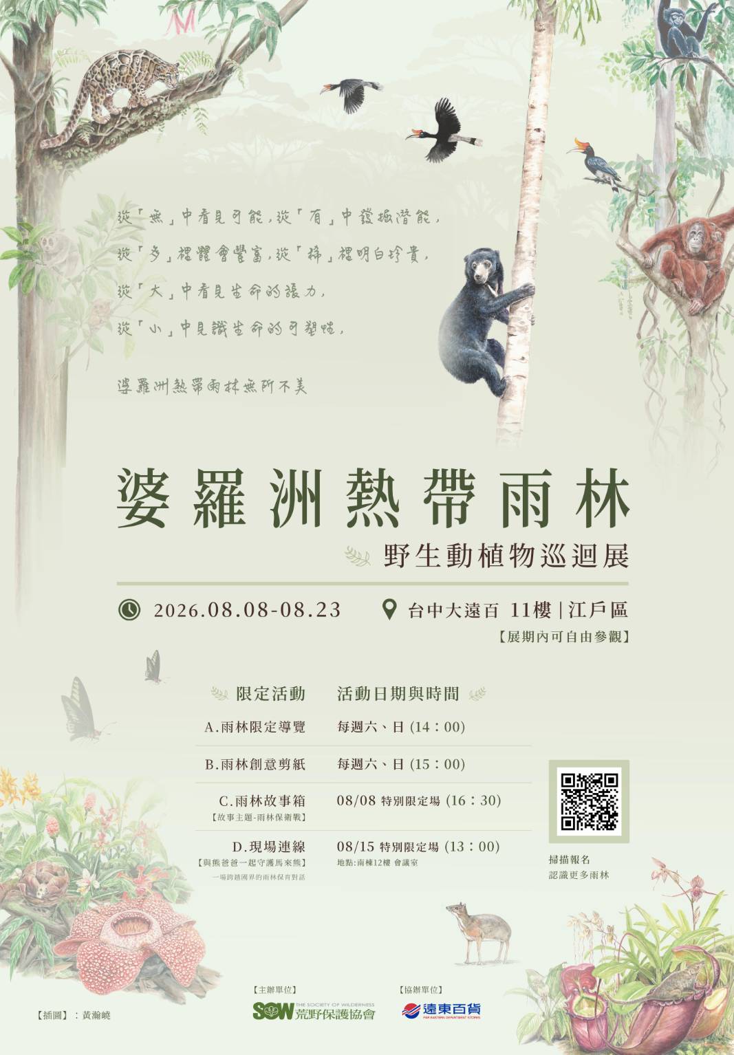 《婆羅洲熱帶雨林野生