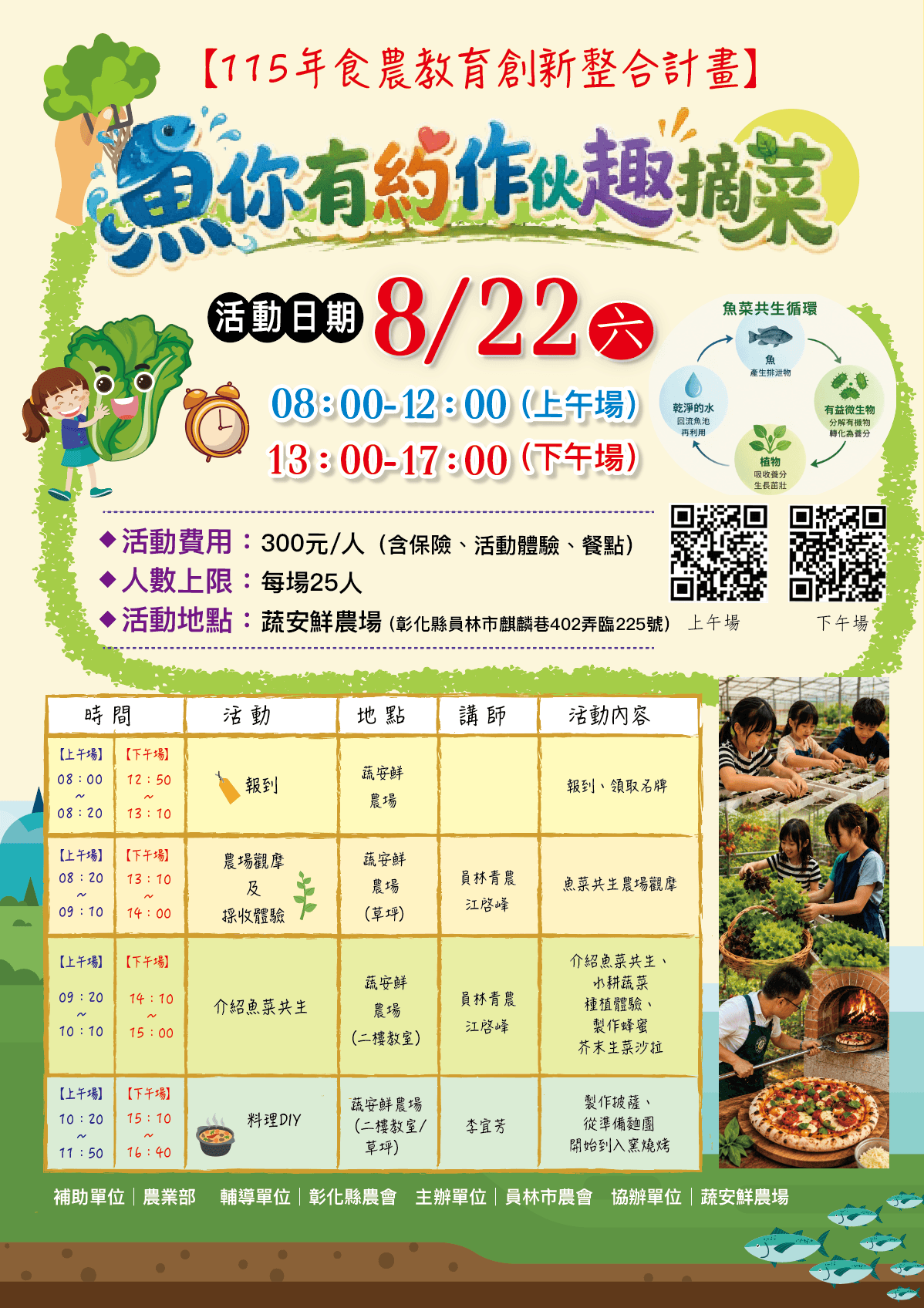 115年食農教育創新整合計畫-魚你有約,作伙趣摘菜(下午場)